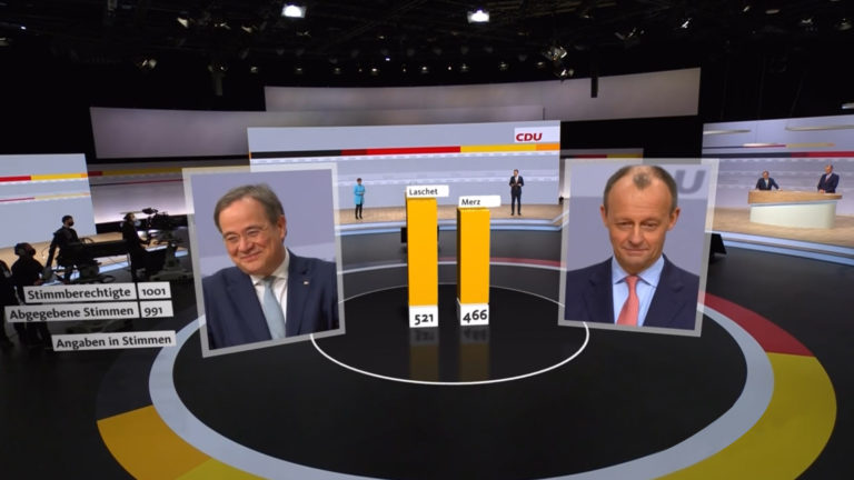 Digital party conference of the CDU with augmented reality