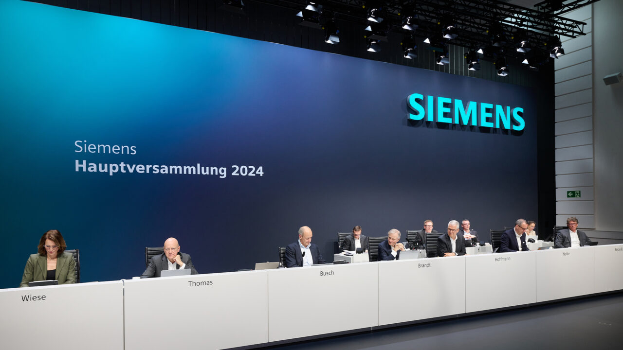 Siemens AG Hauptversammlung | Ordentlich versammelt 